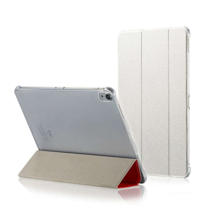 Silk Texture Horizontal Flip Ultra-thin Double-sided Clip Magnetic PU Leather Case for iPad Pro 1...