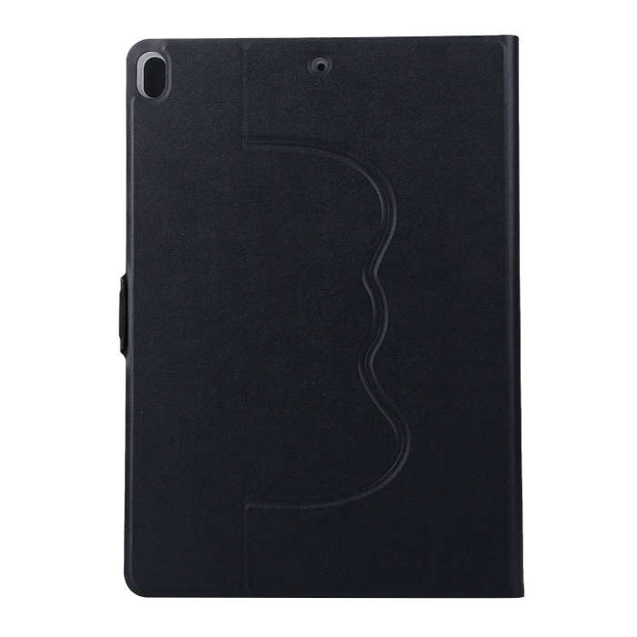 Horizontal Flip Solid Color Elastic Force Leather Case with 360 Degrees Rotation Holder for iPad ...