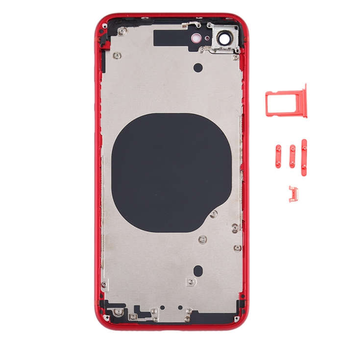 Battery Back Cover with Camera Lens Cover & SIM Card Tray & Side keys for iPhone SE 2020, For iPh...