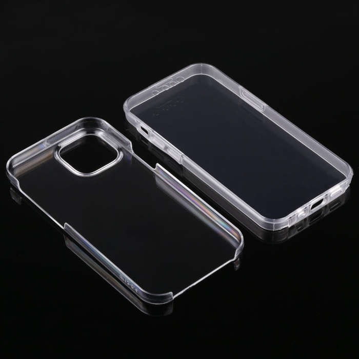 For iPhone 13 mini PC+TPU Ultra-Thin Double-Sided All-Inclusive Transparent Case, For iPhone 13 mini