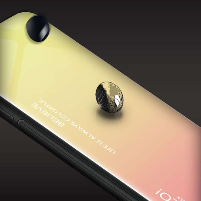 For iPhone XS Max Gradient Color Glass Case, iPhone XS Max