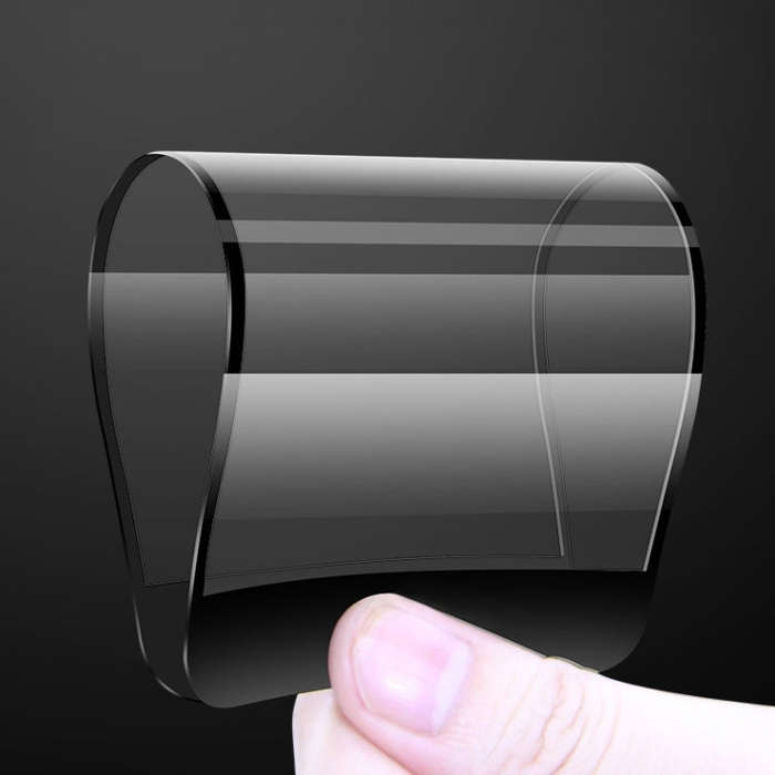For iPhone 11 Pro / XS / X 50pcs 0.1mm 9H Full Screen Flexible Fiber Tempered Glass Film, For iPh...