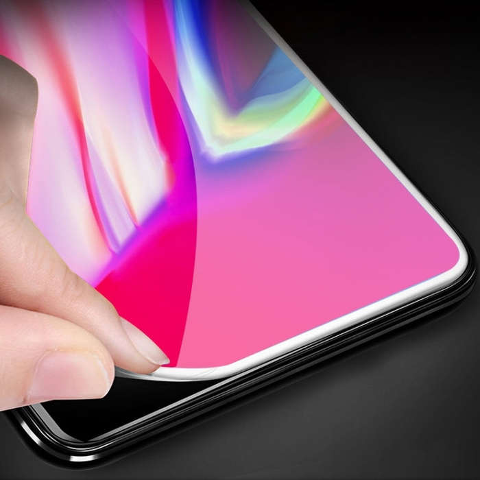 For iPhone 11 Pro / XS / X 50pcs 0.1mm 9H Full Screen Flexible Fiber Tempered Glass Film, For iPh...