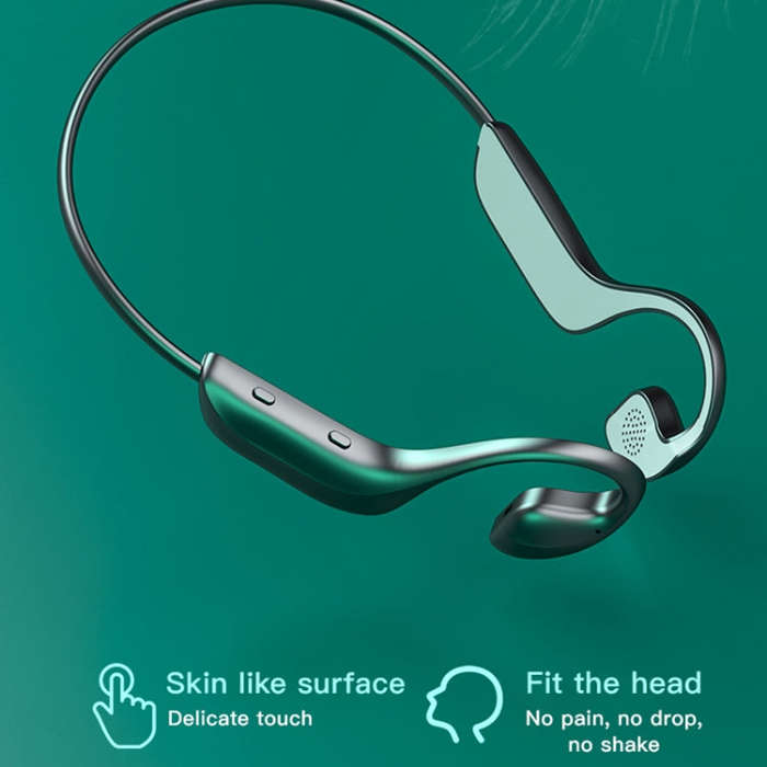 G100 Bluetooth 5.0 Wireless Ear-mounted Sports Waterproof Bone Conduction Earphone, G100