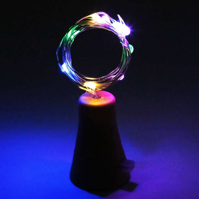 1m 10 LEDs SMD 0603 Solar Powered Copper Wire String Light  Fairy Lamp Decorative Light, 1m Blue ...