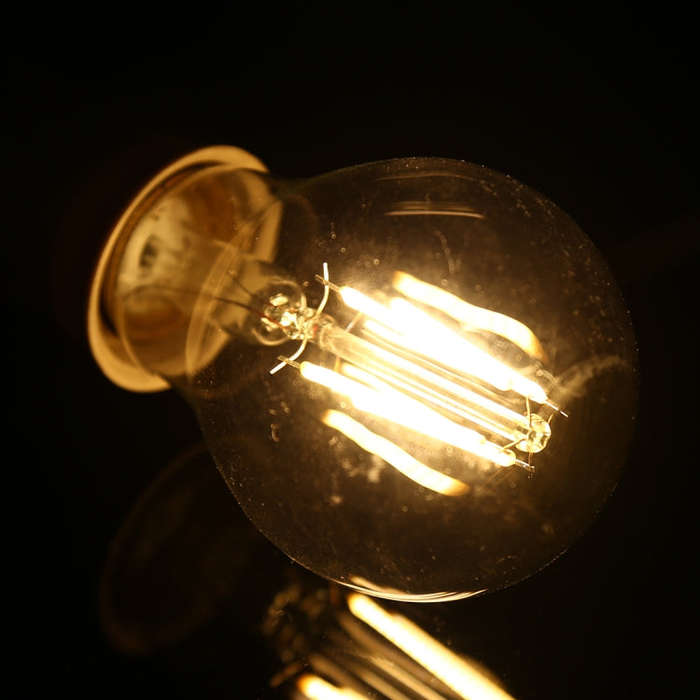 A60 E27 4W 4 LEDs 450 LM Retro Dimming LED Filament Light Bulb Energy Saving Light, AC 220V, 4W W...
