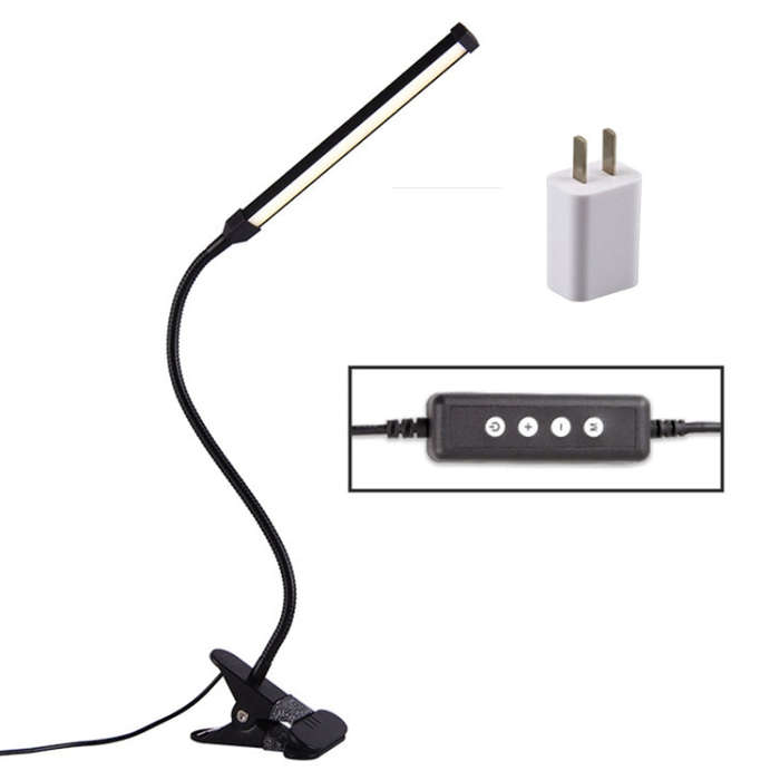 LED Desk Lamp 8W Folding Adjustable USB Charging Eye Protection Table Lamp, USB Charge Version + ...