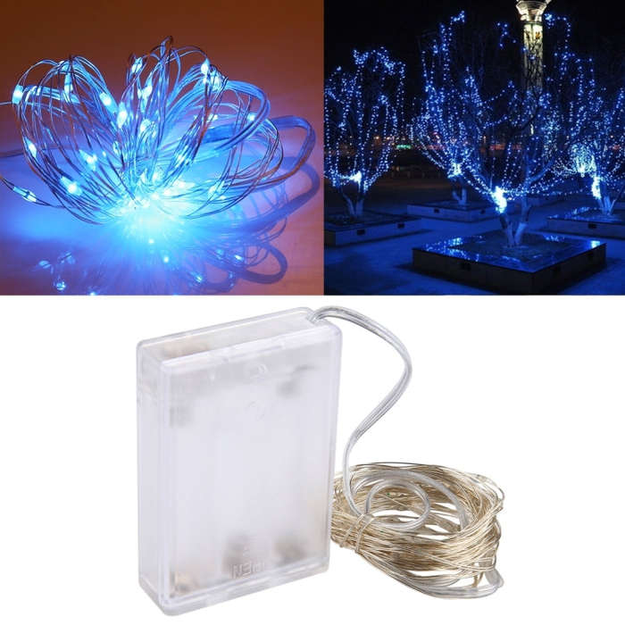 50 LEDs SMD 0603 3 x AA Batteries Box Fairy Lamp Decorative Light, DC 5V