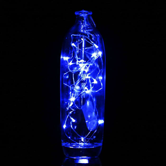20 LEDs SMD 0603 IP65 Waterproof CR2032 Button Batteries, 2m Blue Light, 2m Green Light, 2m Red L...