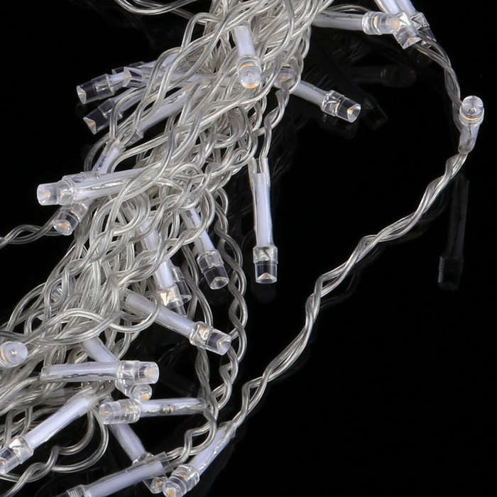 96 LEDs Little Ice Bars String with End Joint & Multi-function Controller, US Plug, AC 110V, 3.5m...