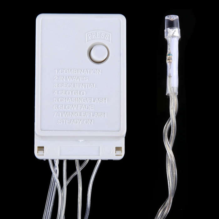 96 LEDs Little Ice Bars String with End Joint & Multi-function Controller, US Plug, AC 110V, 3.5m...