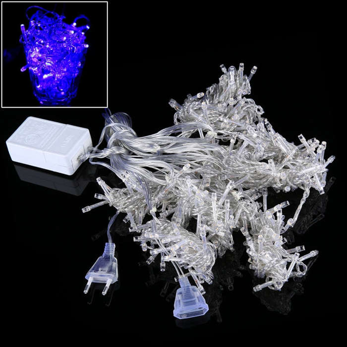 300 LEDs Curtain String Light with End Joint & Multi-function Controller & Memory Waterproof, EU ...