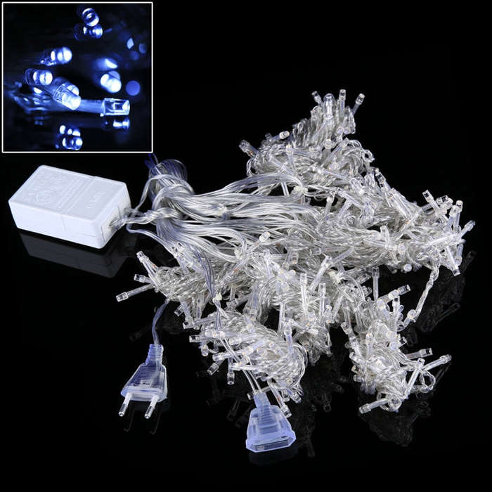 300 LEDs Curtain String Light with End Joint & Multi-function Controller & Memory Waterproof, EU ...