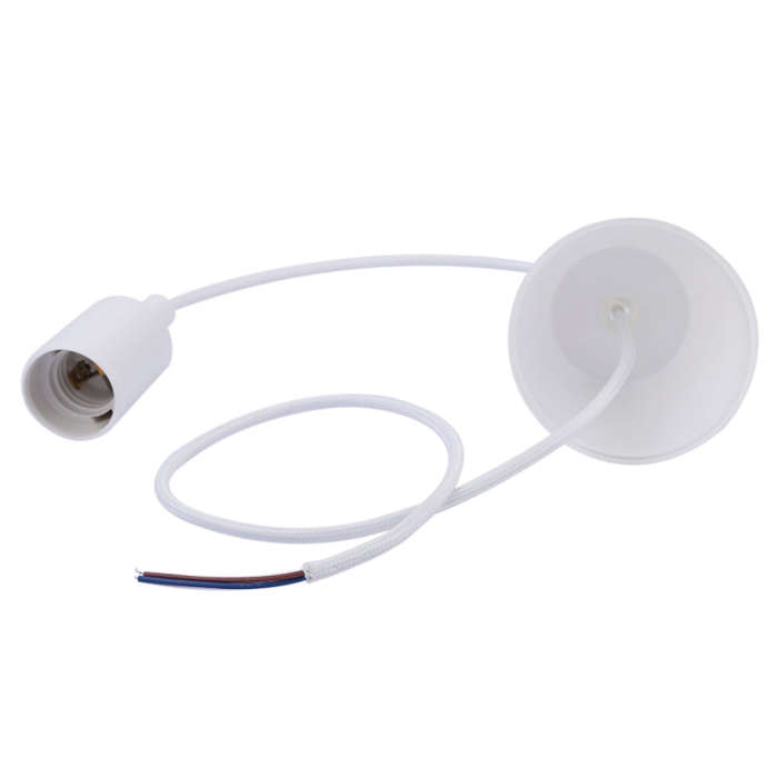 E27 Lamp Holder Hanging Wire Chandelier Lamp Holder Bulb Base Power Cable with Lampshade, Cable L...