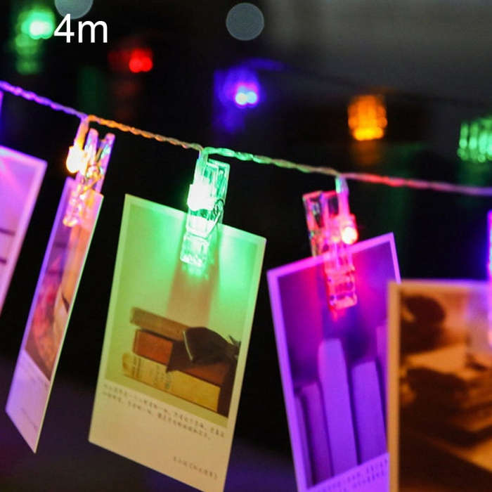 40 LEDs 3 x AA Batteries Box Chains Lamp Decorative Light for Home Hanging Pictures, DIY Party, W...