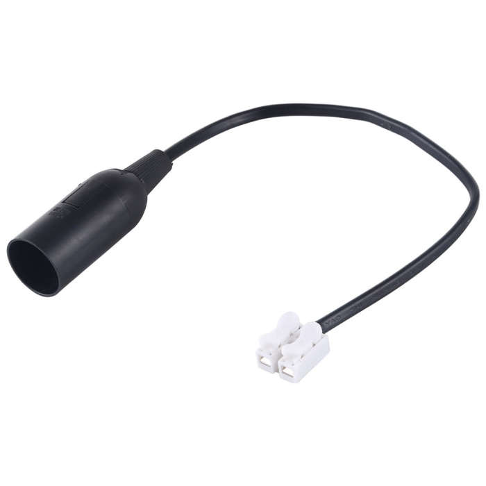 E14 Lamp Socket Base Holder with Electrical Wire Cable, Cable Length: 28cm, E14