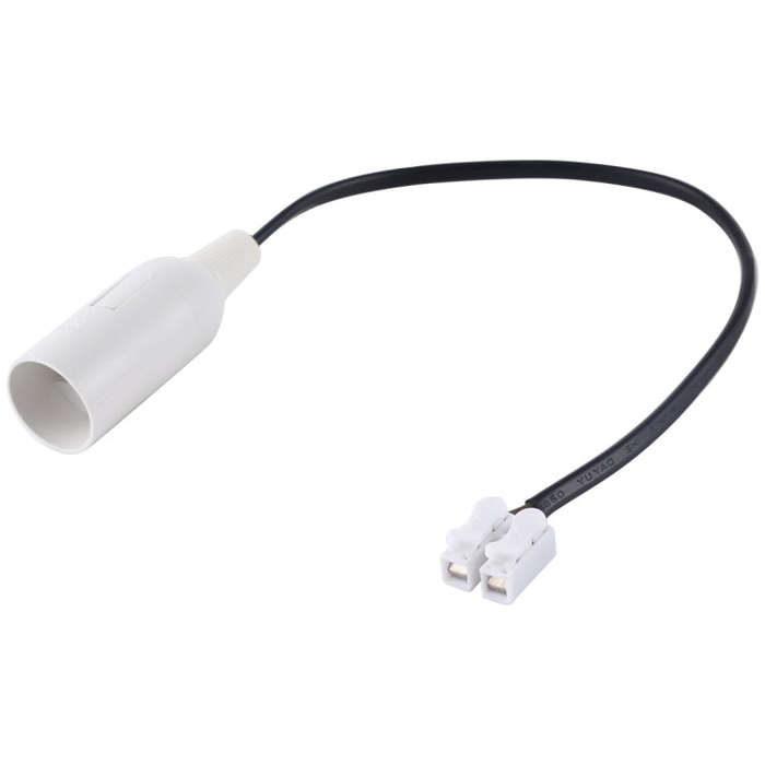 E14 Lamp Socket Base Holder with Electrical Wire Cable, Cable Length: 28cm, E14
