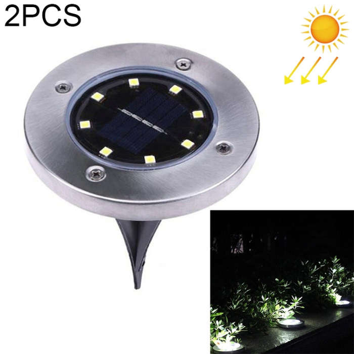 SMD 5050 Under Ground Lamp Outdoor Path Way Garden Decking LED Light, 8 LEDs White Light, 8 LEDs ...
