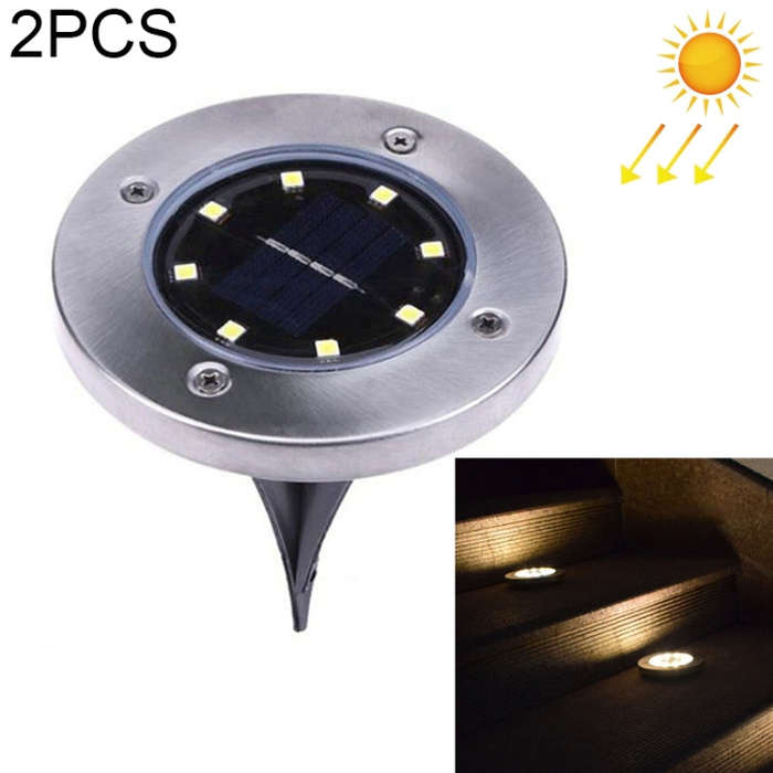 SMD 5050 Under Ground Lamp Outdoor Path Way Garden Decking LED Light, 8 LEDs White Light, 8 LEDs ...