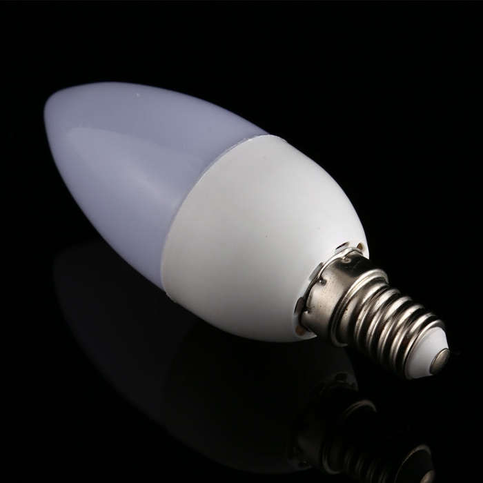 3W 3000K E14 2835 8LEDs Pointed LED Energy Saving Bulb, Light Color: Warm White, 110-220V, Warm W...