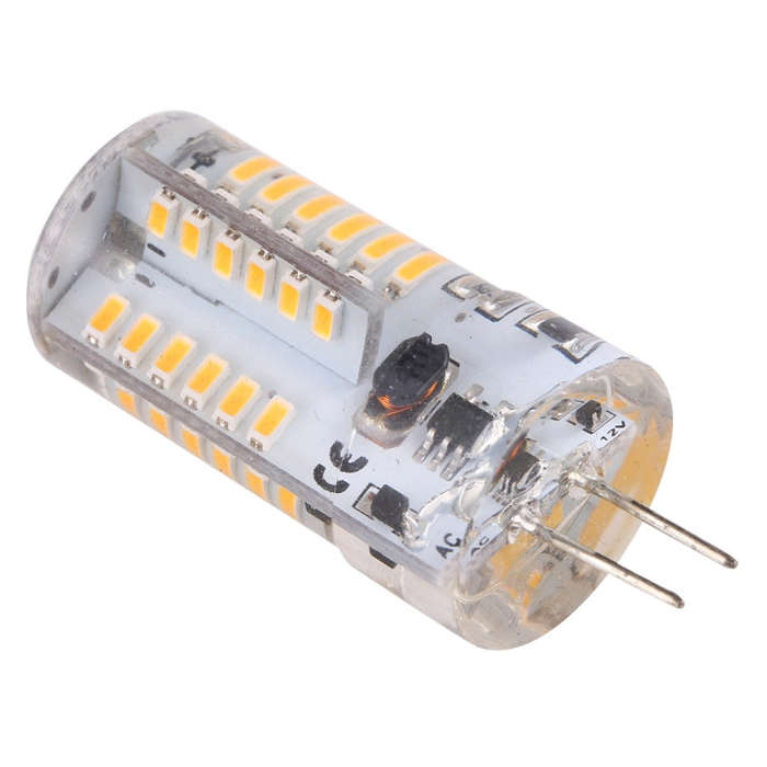G4 2800-3200K 200LM 57LEDs Silicone LED Corn Light, 3014 SMD, Light Color: Warm White, AC / DC 12...