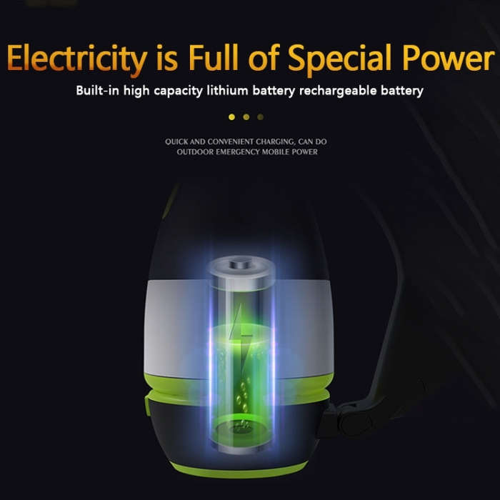L001 5W USB Charging Hand-held LED Camping Lamp with Power Bank Function(Green), LED6908, LED6908...