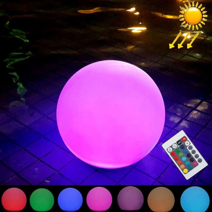 Floating Garden Changing Colorful LED Light with 0.7W Monocrystalline Silicon Solar Panel & Remot...