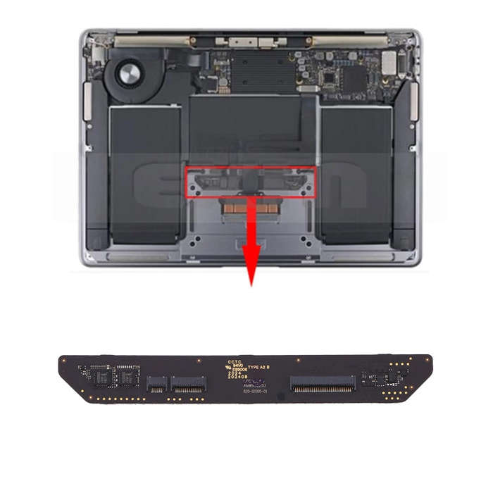 TouchPad Keyboard Connector Board For Macbook Air 13 inch Retina A2179 2020 EMC3302 821-02005-01 ...