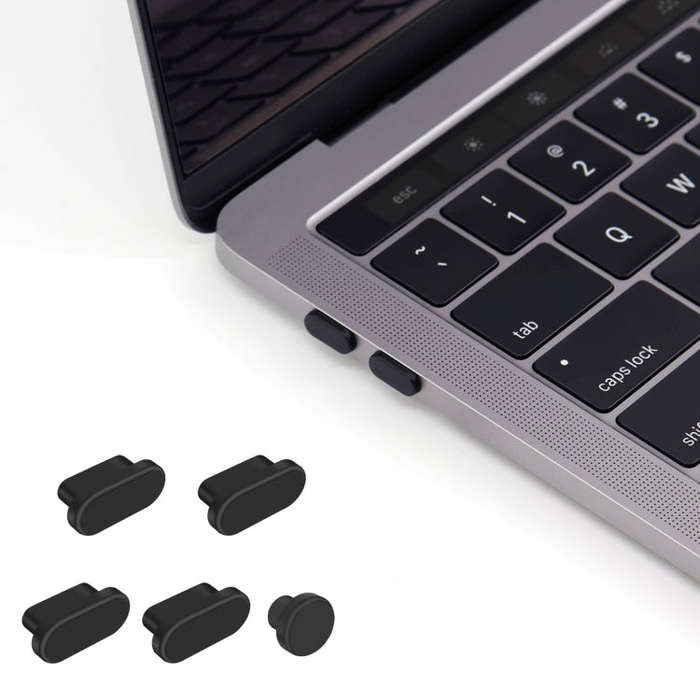 ENKAY 5 in 1 Dustproof Plugs About Charging Port  for MacBook 12 inch / MacBook Pro 13.3 / 15.4 i...