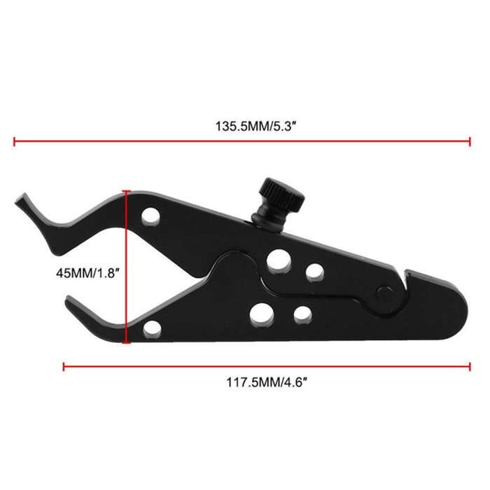 MB-OT312-BK Universal Motorcycle Modified Aluminum Throttle Control Clip Auxiliary Handle Fixed C...