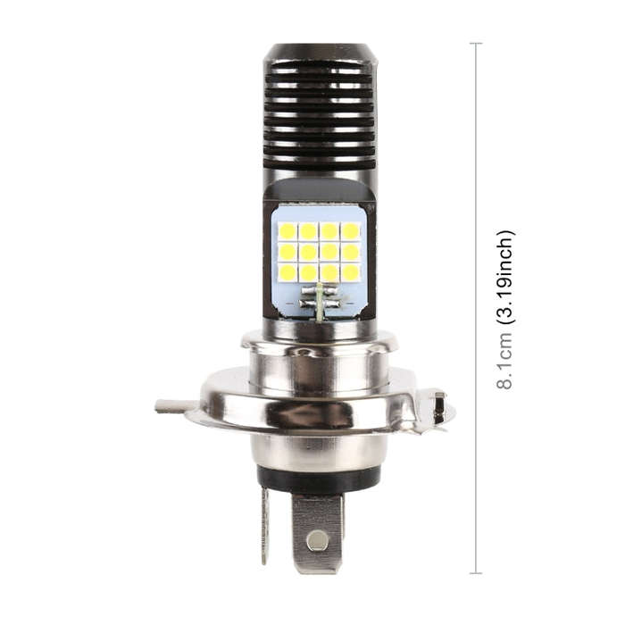 H4 DC12V / 7.4W Motorcycle LED Headlight with 24LEDs SMD-3030 Lamp Beads, H4 Style 2 (White Light...