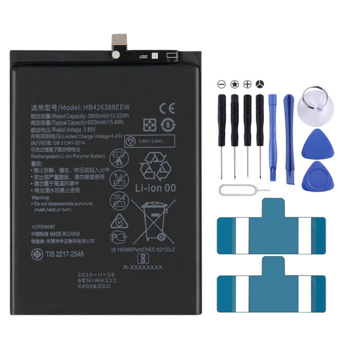 4000mAh HB426388EEW Li-Polymer Battery Replacement for Huawei Enjoy 20 Pro / Enjoy Z / Honor 30 Y...