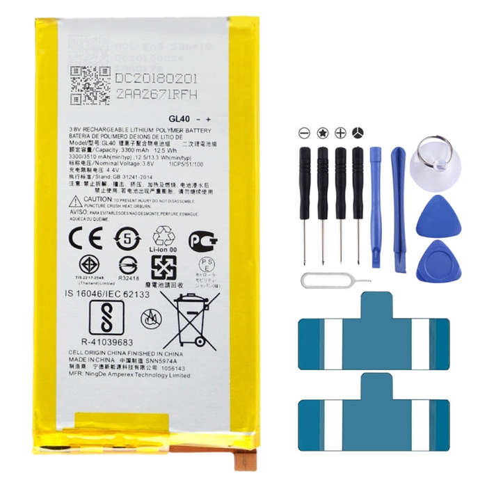 3300mAh Li-Polymer Battery GL40 for Motorola Moto Z Play / XT1635 / XT1635-01 / XT1635-02 / XT163...