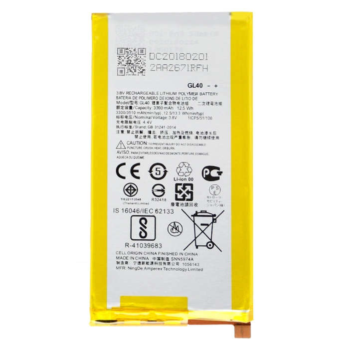 3300mAh Li-Polymer Battery GL40 for Motorola Moto Z Play / XT1635 / XT1635-01 / XT1635-02 / XT163...