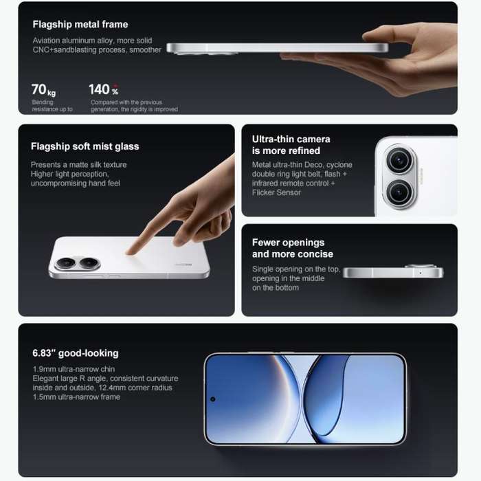 Xiaomi REDMI Turbo 4 Pro, 12GB+256GB, 6.83 inch Xiaomi HyperOS 2 Snapdragon 8s Gen 4 Octa Core, N...