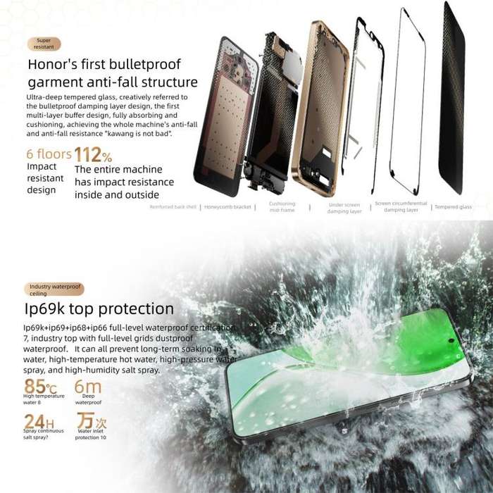 HonorX70, 8GB+128GB, Screen Fingerprint, 6.79 inch MagicOS 9.0 Snapdragon 6 Gen 4 Octa Core, Netw...