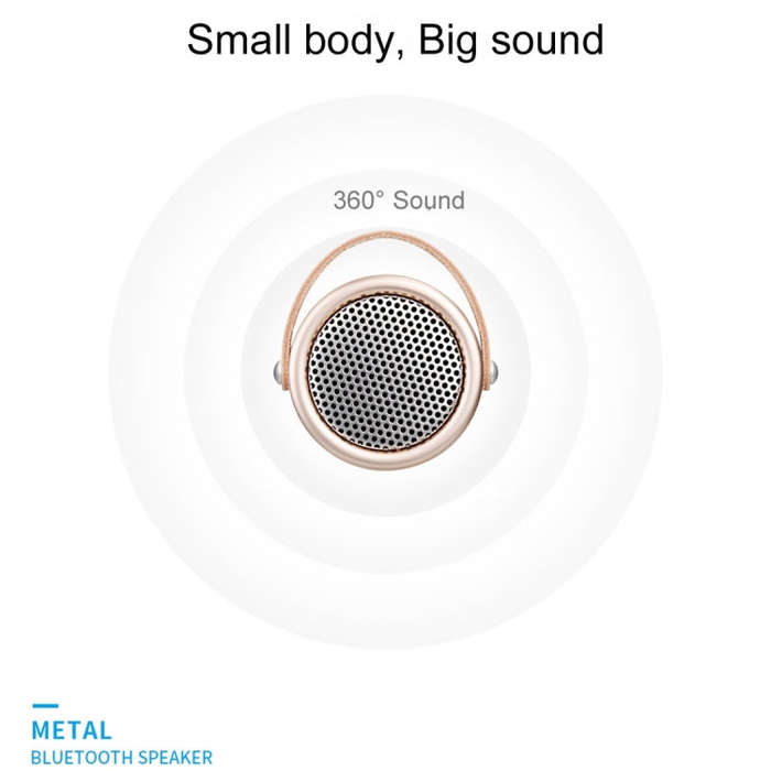 A056  Portable Outdoor Metal Bluetooth V4.1 Speaker with Mic, Support Hands-free & AUX Line In, A056