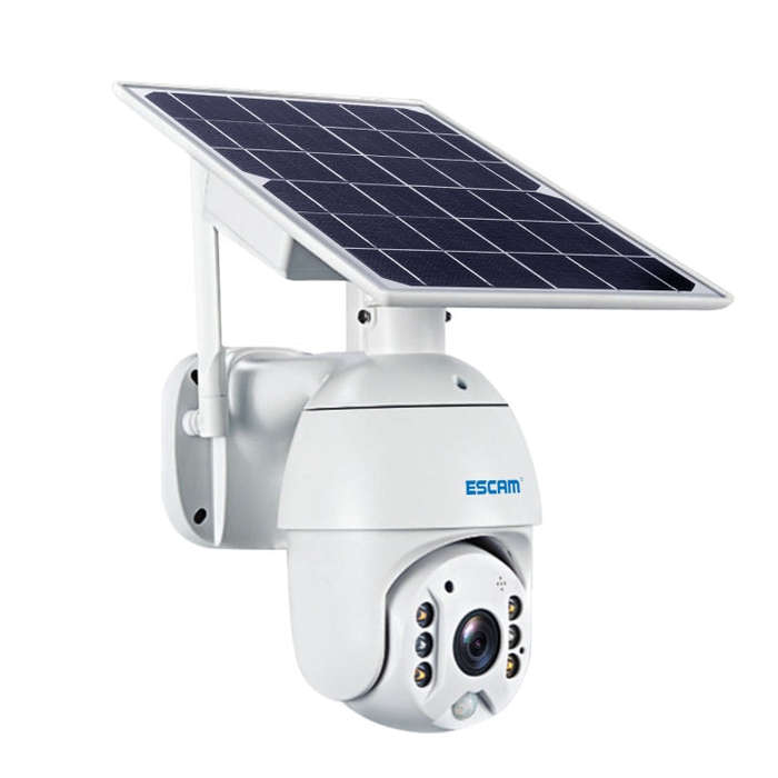 ESCAM QF280 HD 1080P IP66 Waterproof WiFi Solar Panel PT IP Camera without Battery, Support Night...