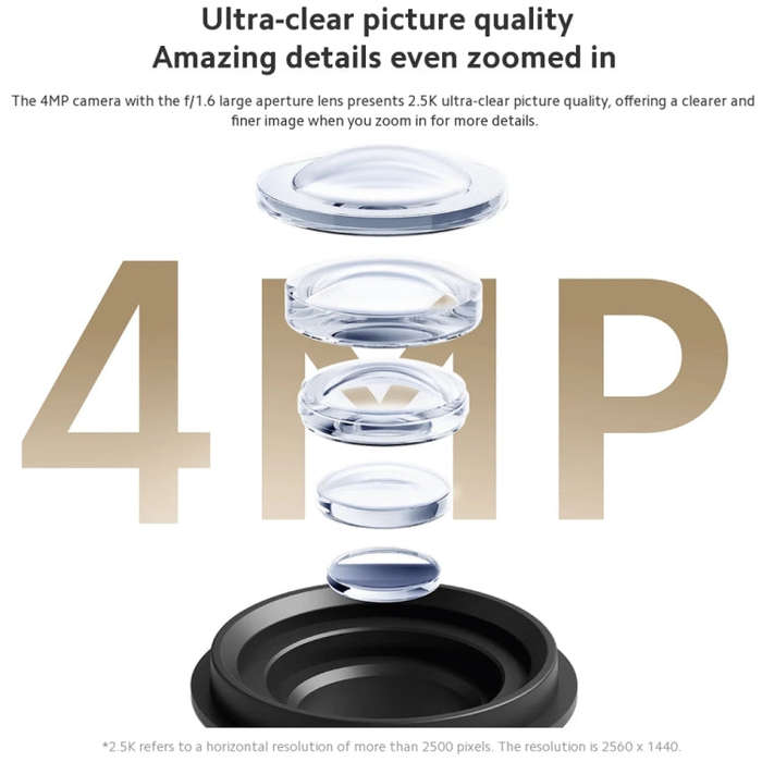 Original Xiaomi CW300 4MP Outdoor Camera IP66 Waterproof Full Color Night Vision WiFi Camera, US ...
