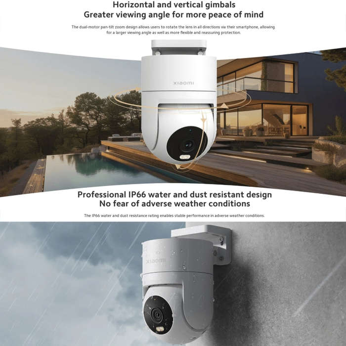 Original Xiaomi CW300 4MP Outdoor Camera IP66 Waterproof Full Color Night Vision WiFi Camera, US ...