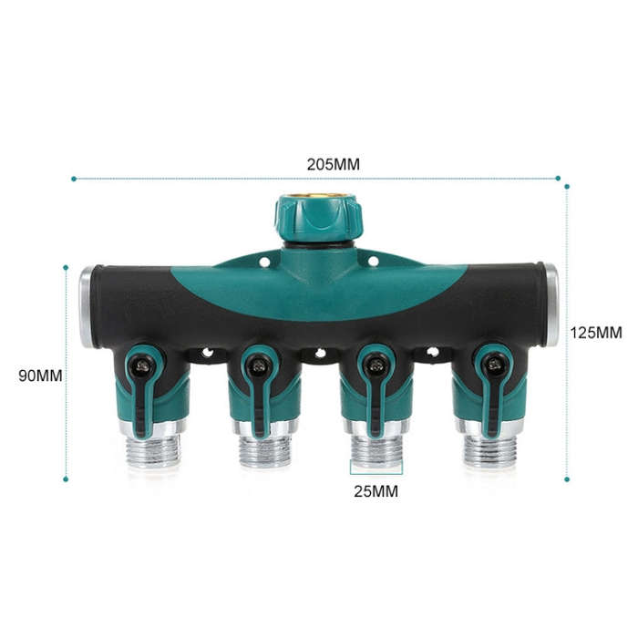 4 In 1 Multi-function Garden Water Sprinklers Lawn Irrigation Valve Water Dividing Controller Wat...