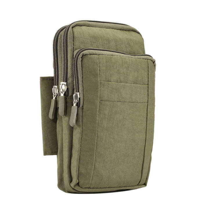 Outdoor Phone Carrying Case Pouch Nylon Crossbody Shoulder Cell Phone Holster Waist Belt Wallet B...