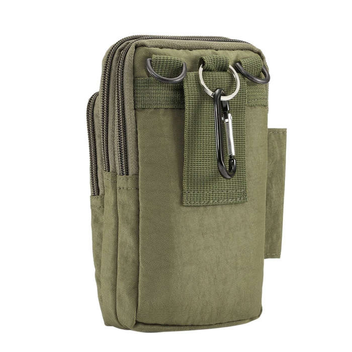 Outdoor Phone Carrying Case Pouch Nylon Crossbody Shoulder Cell Phone Holster Waist Belt Wallet B...