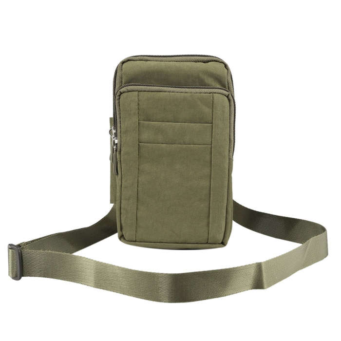 Outdoor Phone Carrying Case Pouch Nylon Crossbody Shoulder Cell Phone Holster Waist Belt Wallet B...