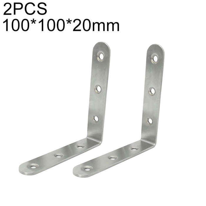 2pcs Stainless Steel 90 Degree Angle Bracket,Corner Brace Joint Bracket Fastener Furniture Cabine...