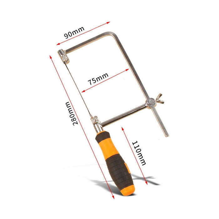 U Shape Hacksaw with Blades for Metal / Wood / Plastic Tube / Wire DIY Hand Tool Portable Woodwor...