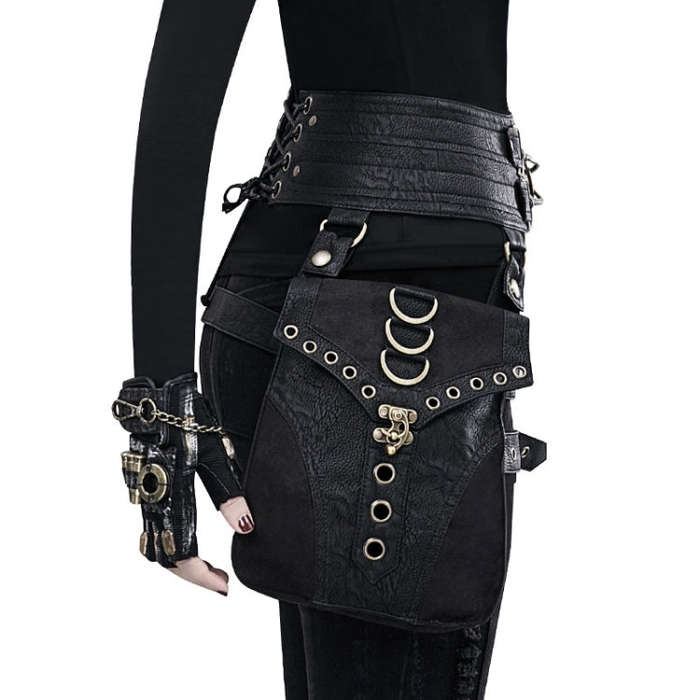 FBG003BK Ladies PU Leather Waist Bag, Size: 23 x 19.5cm, Strap Length: 130cm, 23 x 19.5cm