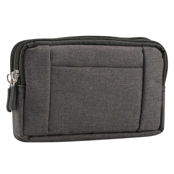 Sports Denim Universal Phone Bag Waist Bag for 5.5~6.3 inch Smartphones, Size: L, L