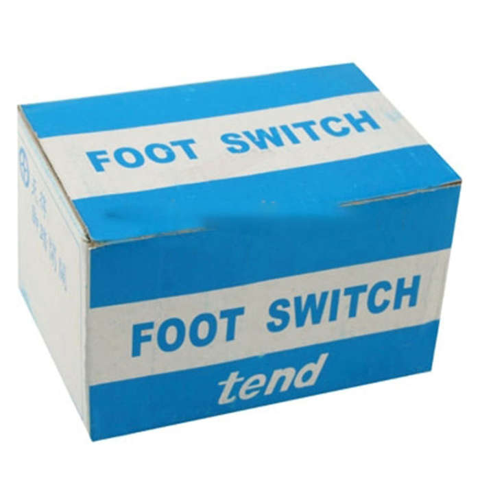 TFS-1 AC 250V 10A Anti-slip Plastic Case Foot Control Pedal Switch, Cable Length: 1m, TFS-1 1m