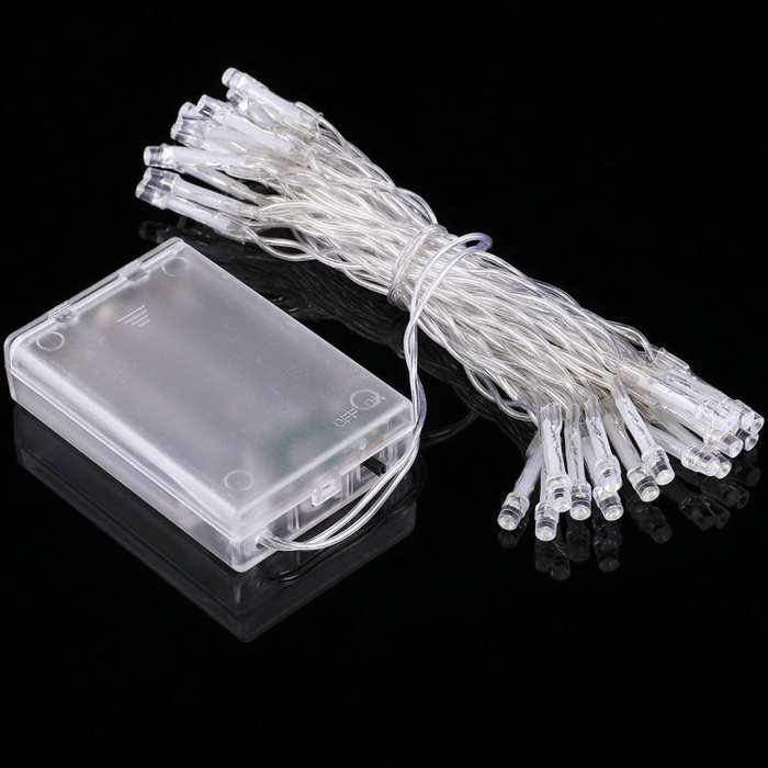For Christmas Party, 30 LED,  2-Mode Flash, Battery Powered, 3m Yellow Light, 3m Blue Light, 3m R...